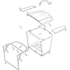 TELAIO SACCO ER1-2 E-C ORIGINALE STIGA - 384801155/0 | NewgardenParts.com
