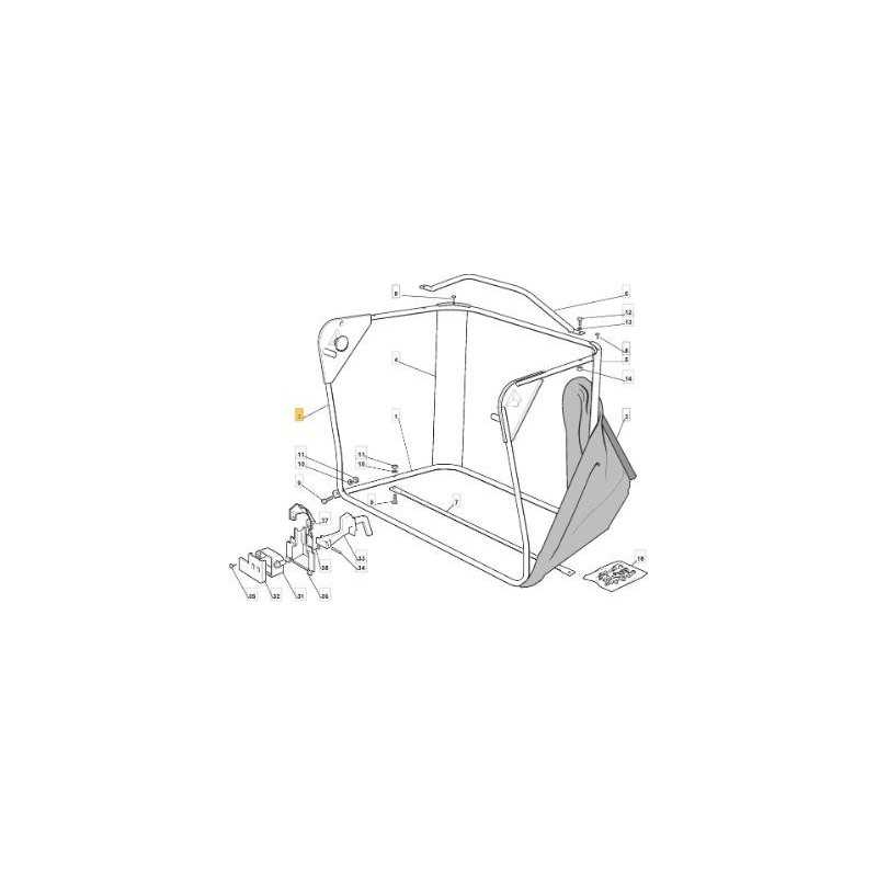 UPPER FRAME VNN F72 ORIGINAL STIGA - 384801105/1