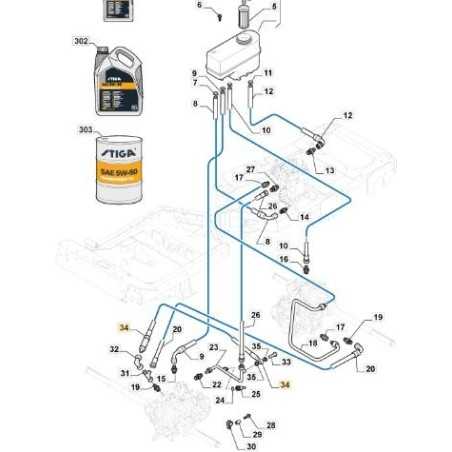 PFM BY-PASS HOSE (KIT) ORIGINAL STIGA - 387869534/0 | NewgardenParts.com