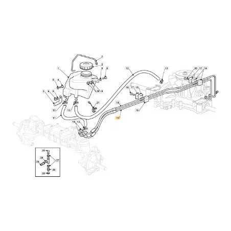 TUBO COMPOSITO RITORNO OLIO TC ORIGINALE STIGA - 382869201/0 | NewgardenParts.com