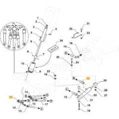 TUYAU HYDRO CYLINDRE DE DIRECTION GAUCHE PFM ORIGINE STIGA - 387869501/1 | NewgardenParts.com