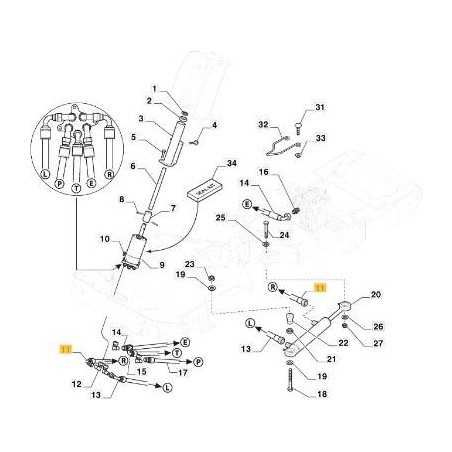 TUYAU HYDRO CYLINDRE DE DIRECTION GAUCHE PFM ORIGINE STIGA - 387869501/1 | NewgardenParts.com