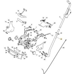 TUBO LAT. SOLLEVAMENTO PTO TC/MP VNN ORIGINALE STIGA - 382869051/0 | NewgardenParts.com