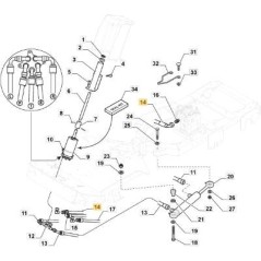 BOMBA-DIRECCION ASISTIDA MANGUERA DE IMPULSION PFM ORIGINAL STIGA - 387869507/0 | NewgardenParts.com
