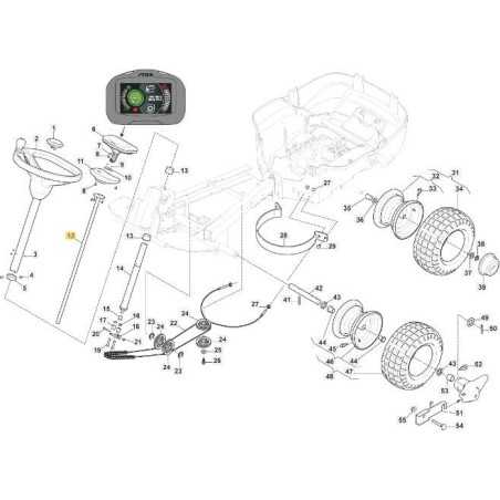 DISPLAY-STÜTZROHR PK220EL CTF ORIGINAL STIGA - 387869273/0 | NewgardenParts.com