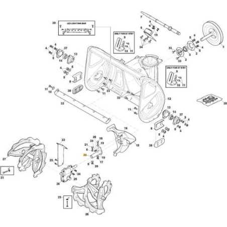 TUBO TRASMISSIONE LAME SnTh CTF ORIGINALE STIGA - 383869081/0 | NewgardenParts.com