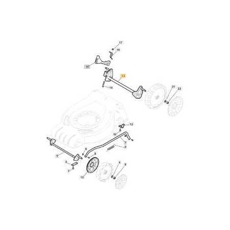 ASSE POSTERIORE RUOTE D240 CTF CRUISER TS ORIGINALE STIGA - 381302815/1 | NewgardenParts.com