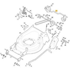ASSE POSTERIORE RUOTE D240 CTF MP2 BBC ORIGINALE STIGA - 381302939/1 | NewgardenParts.com