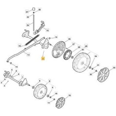 ASSE POSTERIORE CENT. RUOTE D260 ZNN D ORIGINALE STIGA - 381002871/0 | NewgardenParts.com