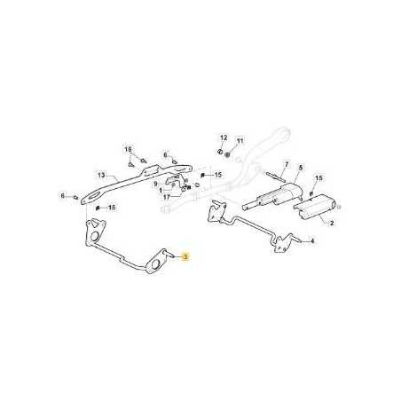 AXE DE ROUE AVANT CTF NOIR MODELE 1 ORIGINAL STIGA - 381302931/0 | NewgardenParts.com