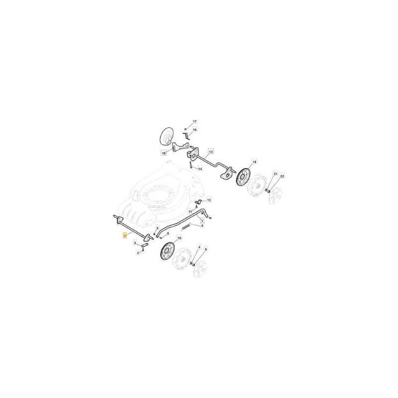FRONT WHEEL AXLE D180 ZNB CRUISER 43 ORIGINAL STIGA - 381302929/0