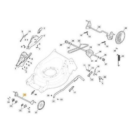 AXE DE ROUE AVANT ZNB D200 MP1 50 ORIGINE STIGA - 381302885/0 | NewgardenParts.com