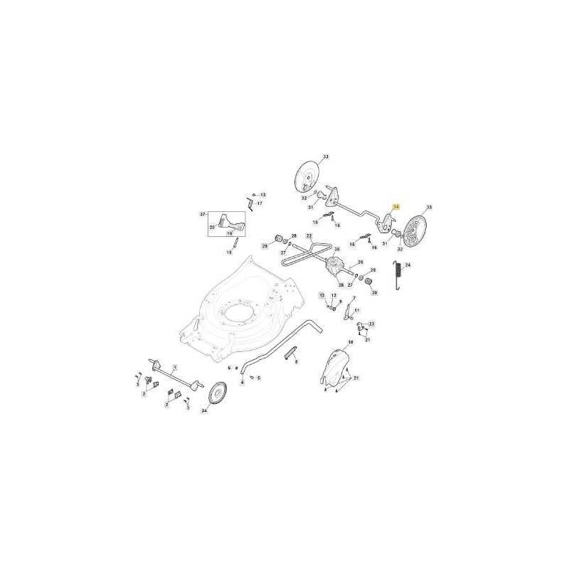 AXE DE ROUE ARRIÈRE D240 TR ZNB MP1 50 ORIGINE STIGA - 381302895/0
