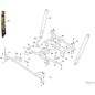 ASTA ANTERIORE PIATTO 98 eZTR ORIGINALE STIGA - 387000327/0
