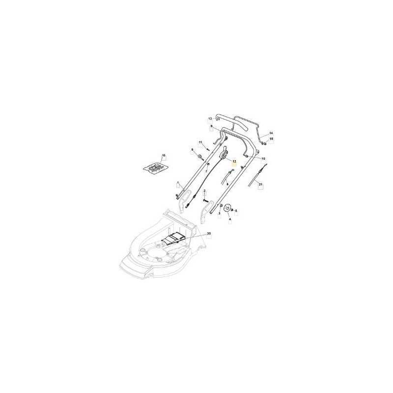 BBC WESCON NP53 CONTROL CABLE (22 mm) ORIGINAL STIGA - 381030033/0