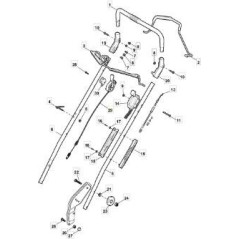BBC WESCON NP53 CONTROL CABLE (25 ORIGINAL STIGA - 381030081/0 | NewgardenParts.com