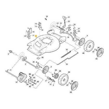 MCS47 EL.TR FRAME GRAY STIGA RAINBOW ORIGINAL STIGA - 381004920/0 | NewgardenParts.com