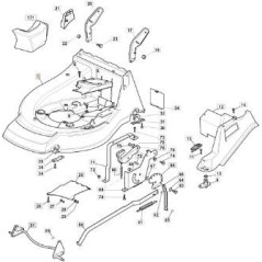 CADRE NP 53 ROUGE RAL 3002 BUCC. ORIGINAL STIGA-381003543/1