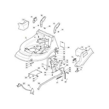 FRAME NP 53 RED RAL 3002 BUCC. ORIGINAL STIGA - 381003543/1 | NewgardenParts.com