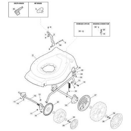 RAHMEN NT48 VORNE GELB STIGA+CTF ORIGINAL STIGA - 381004562/0 | NewgardenParts.com