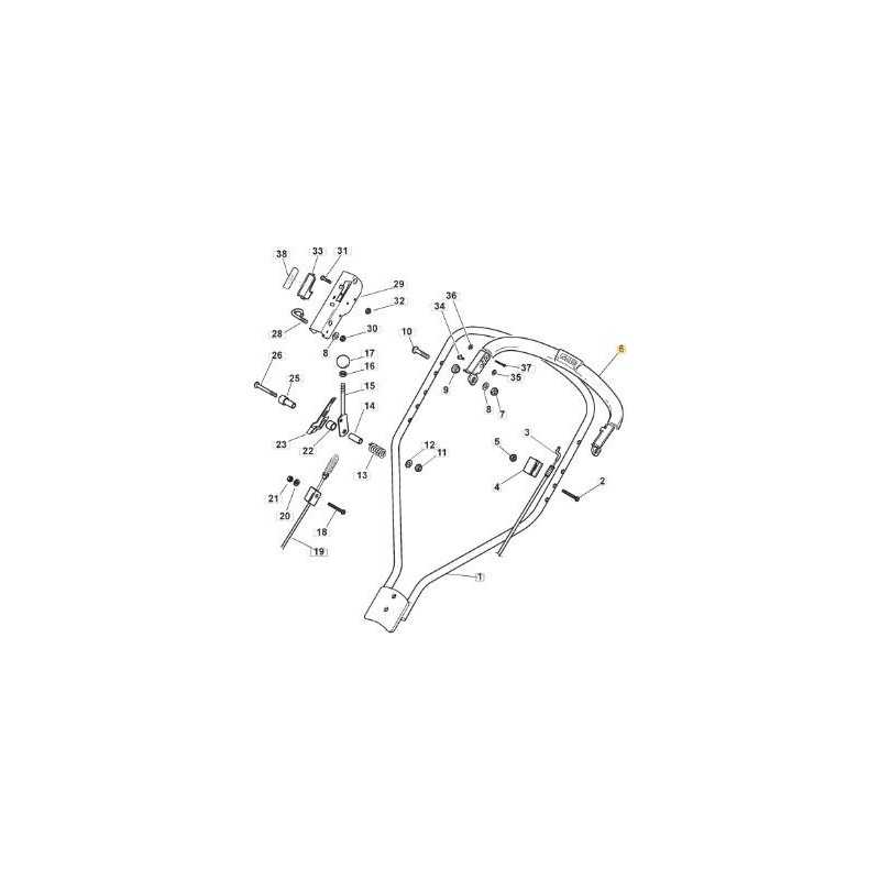 BREMSHEBEL PRO MC504-534(RIC) ORIGINAL STIGA - 381003318/1