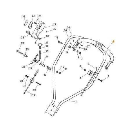 LEVIER DE FREIN PRO MC504-534(RIC) ORIGINE STIGA - 381003318/1 | NewgardenParts.com