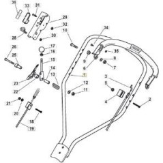 ASA SUPERIOR STIGA PRO MC/MCS AMARILLO ORIGINAL STIGA - 381006363/3 | NewgardenParts.com