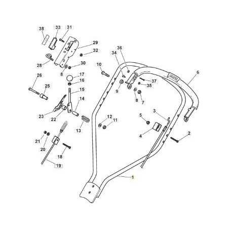 STIGA PRO MC TOP HANDLE ASTR. GRAY ORIGINAL STIGA - 381006371/0 | NewgardenParts.com