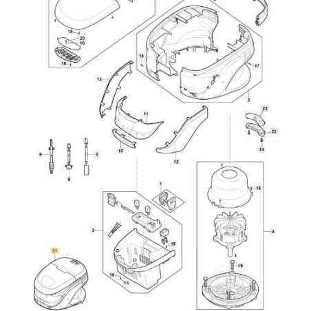 POWERHEAD 60V VERS.PL TRAZIONE ELET. STIGA ORIGINALE - 381270014/1 | NewgardenParts.com