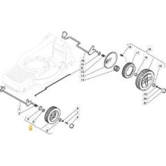 JANTE ALUMINIUM NERVURÉE 175 ROULEMENTS+PARAP. ORIGINAL STIGA - 381007363/0 | NewgardenParts.com