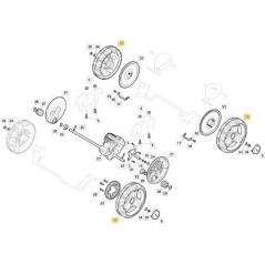 SANDGESTRAHLTES ALURAD D210 STIGA ORIGINAL STIGA - 381007806/0 | NewgardenParts.com