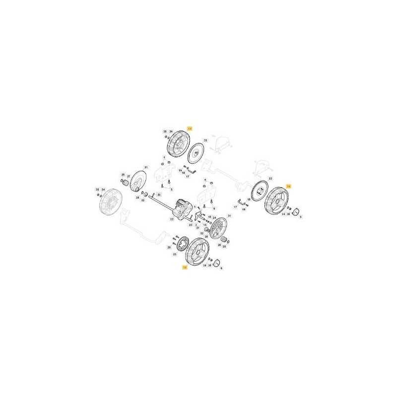 SANDGESTRAHLTES ALURAD D210 STIGA ORIGINAL STIGA - 381007806/0