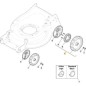 LLANTA MP2 ALU+CORONA D-240 RODAMIENTOS ORIGINAL STIGA - 381007800/0