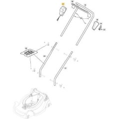SALVAM.SCHUKO L-1130mm ORIGINALE STIGA - 381600564/0 | NewgardenParts.com