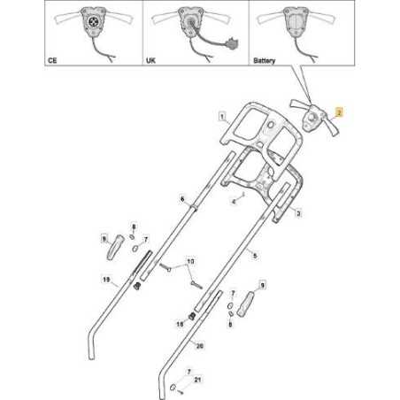 BATTERY SAVER EL340Li 48V YELLOW STG ORIGINAL STIGA - 381600561/0 | NewgardenParts.com