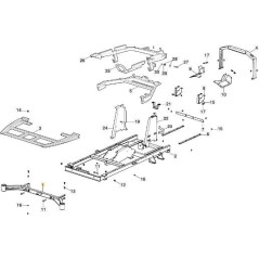CADRE SUPPORT AVANT ROUES GYRO 900 VNG ORIGINAL STIGA - 387785299/0 | NewgardenParts.com