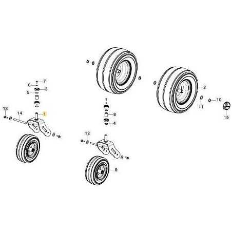 VORDERRADSTÜTZE eZTR 900 VNG ORIGINAL STIGA - 387785293/0 | NewgardenParts.com