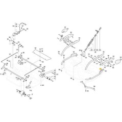 TUBE DE PROTECTION LATÉRALE SX CD105QF VNG ORIGINE STIGA - 387869543/0