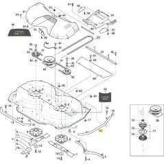 TUYAU DE PROTECTION LATÉRALE DROITE-SX CD105 VNGA ORIGINAL STIGA - 387869263/0 | NewgardenParts.com