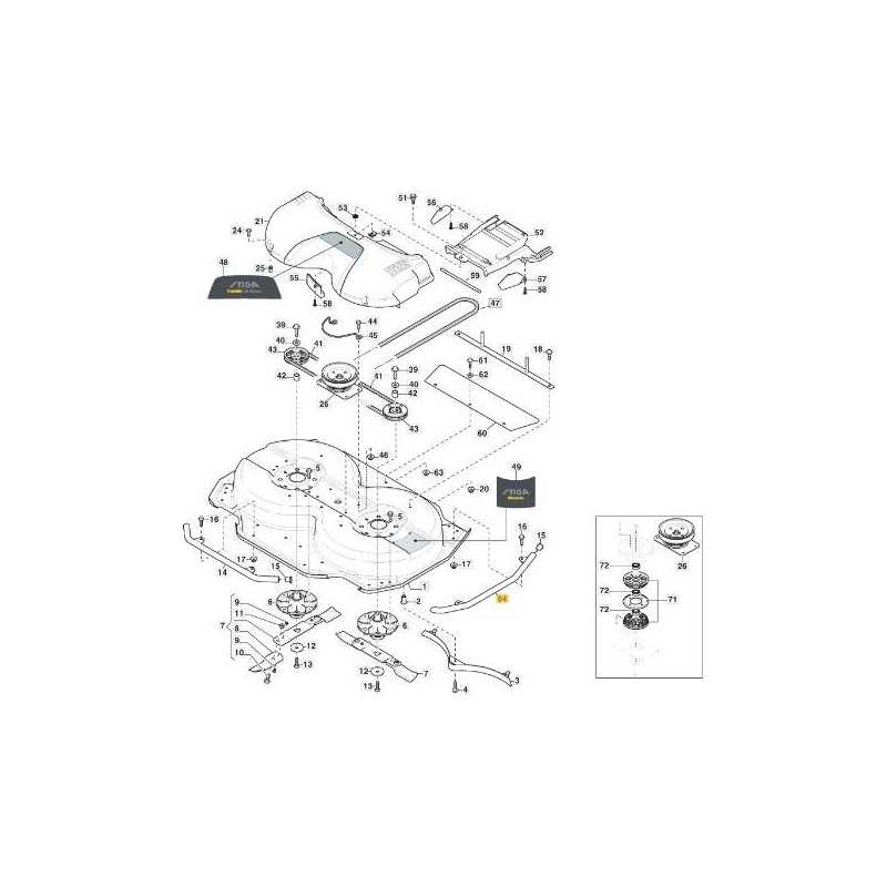 SIDE PROTECTION PIPE RIGHT-SX CD105 VNGA ORIGINAL STIGA - 387869263/0