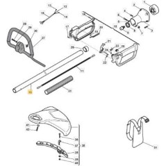 TUBO TRANSMISION D.26 DC VIP/STAR 28 ORIGINAL STIGA - 383869052/0 | NewgardenParts.com
