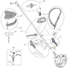 TRANSMISSION PIPE 9228-GP0604 -R ORIGINAL STIGA - 383869063/0 | NewgardenParts.com
