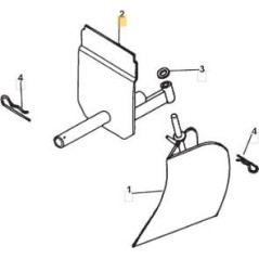 BRAZO SUPERIOR SOLDADO NEGRO ORIGINAL STIGA - 118800286/0 | NewgardenParts.com