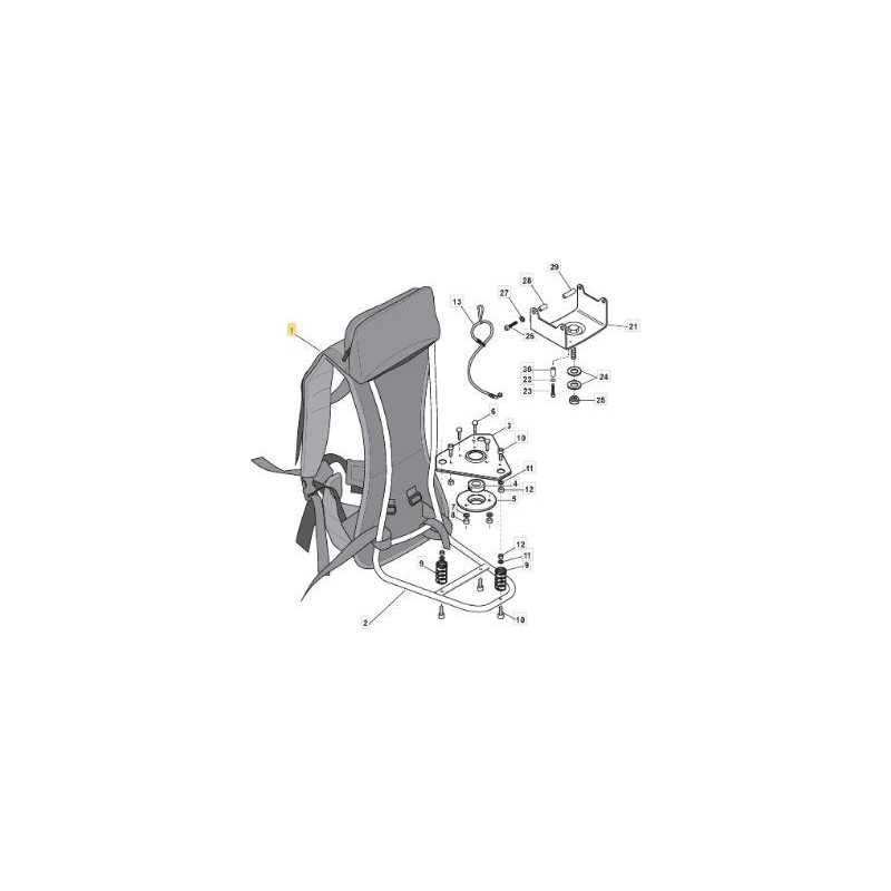 BRETELLE FLEX C/SCHIENALE ZAINO PROF ORIGINALE STIGA - 123046003/0