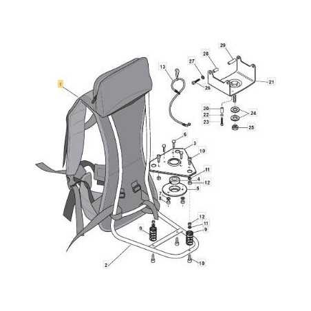 BRETELLE FLEX C/SCHIENALE ZAINO PROF ORIGINALE STIGA - 123046003/0 | NewgardenParts.com