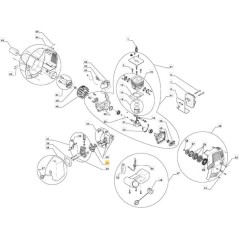 CARBURETOR ENGINE JF26CC -RDC ORIGINAL STIGA - 123054021/0