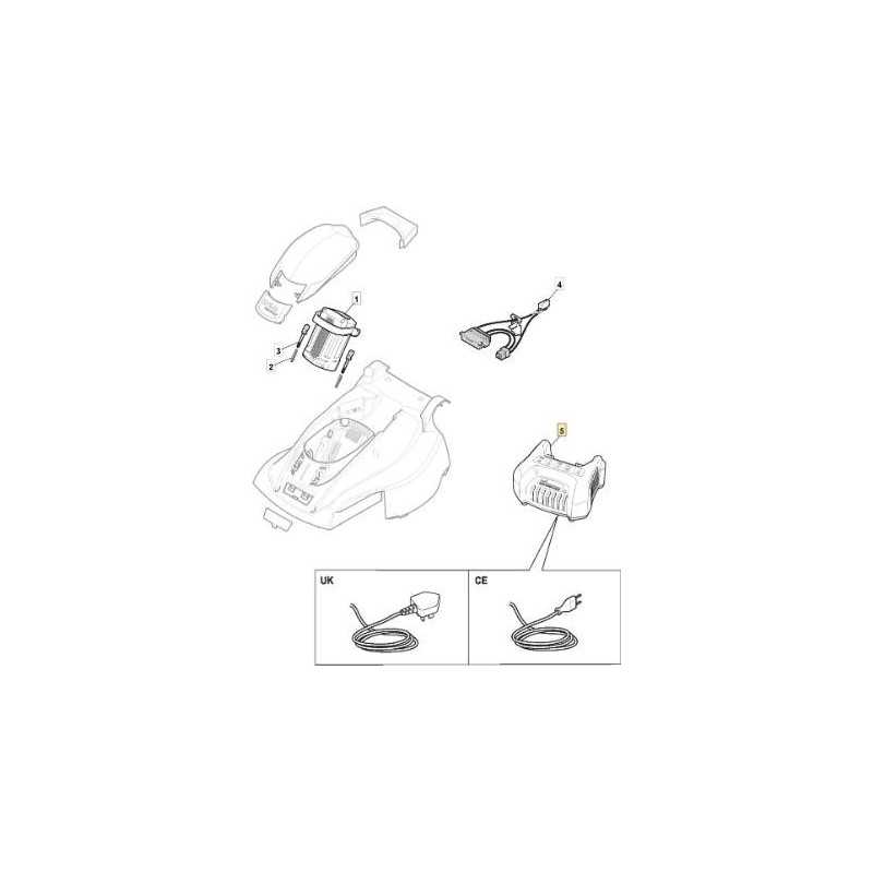 CARGADOR DE BATERIAS STD ENCHUFE UK xEL 38/34Li 36V ORIGINAL STIGA - 118204133/1
