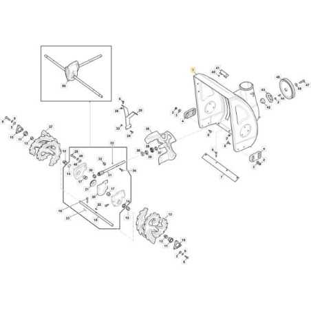 BLACK AUGER CARTER - AS62P ORIGINAL STIGA - 118820267/1 | NewgardenParts.com