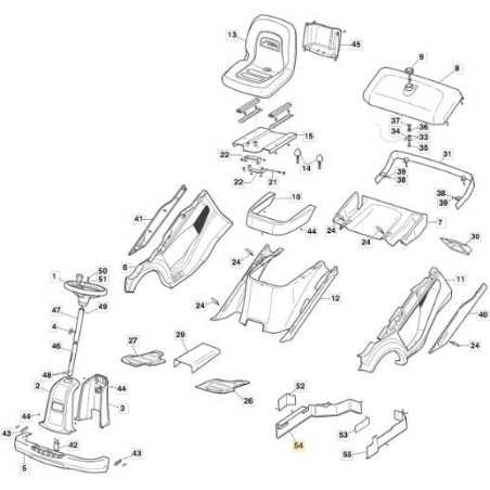 CARTER ISO DX FMC 112 (GTR) NERO ORIGINALE STIGA - 337060029/0 | NewgardenParts.com