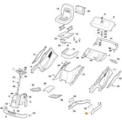 CARTER MOTEUR ISO SX FMC 112 (GTR) NOIR ORIGINE STIGA - 337060030/0